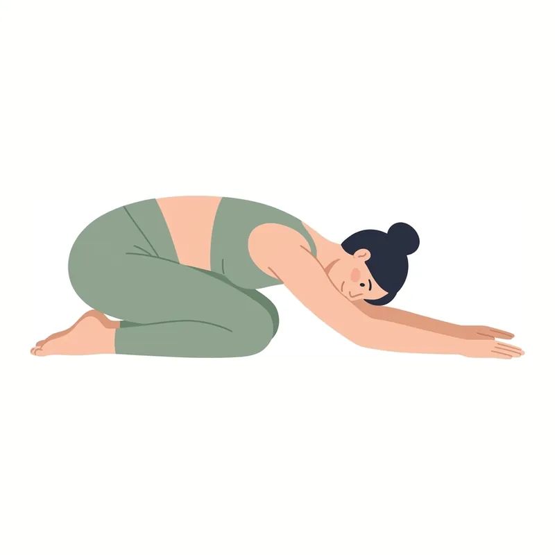 Child's Pose illustration
